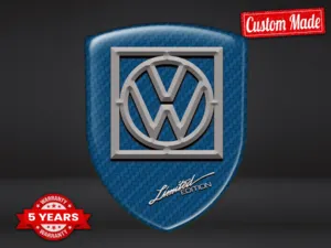 VW Pegatina En Relieve Alta Calidad Profesional Personalizable